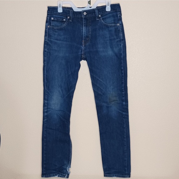 Levi's Other - Levi's 511 Jeans Mens 33x32 Blue Dark Denim Slim Fit Straight Leg Measures 32x30